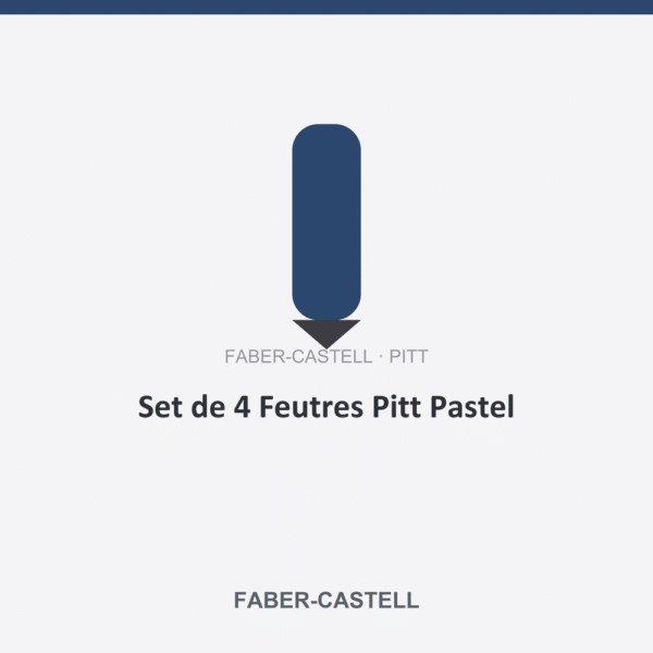 Set de 4 Feutres Pitt Pastel
