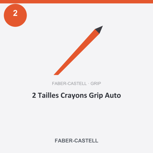 2 Tailles Crayons Grip Auto